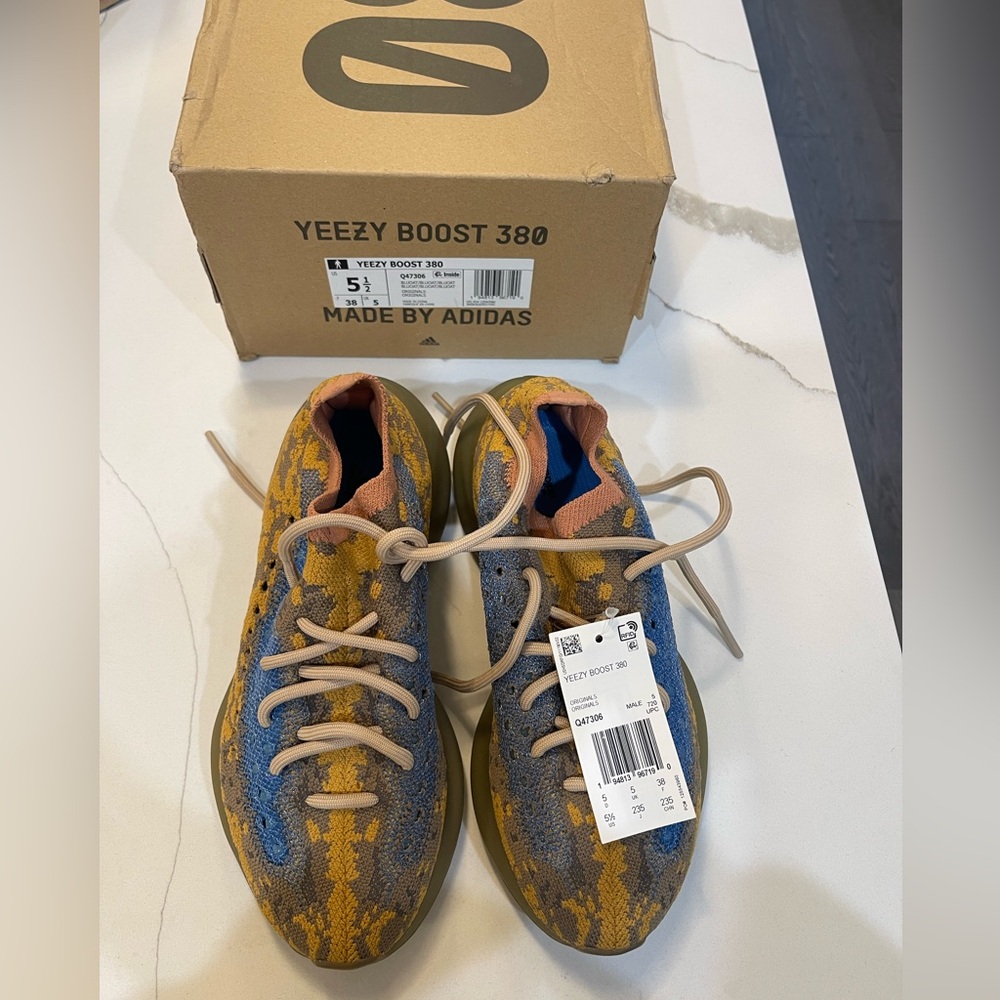 Yeezy boost 380 - 38EU, 5.5 US Men’, 7.5 Women’s.